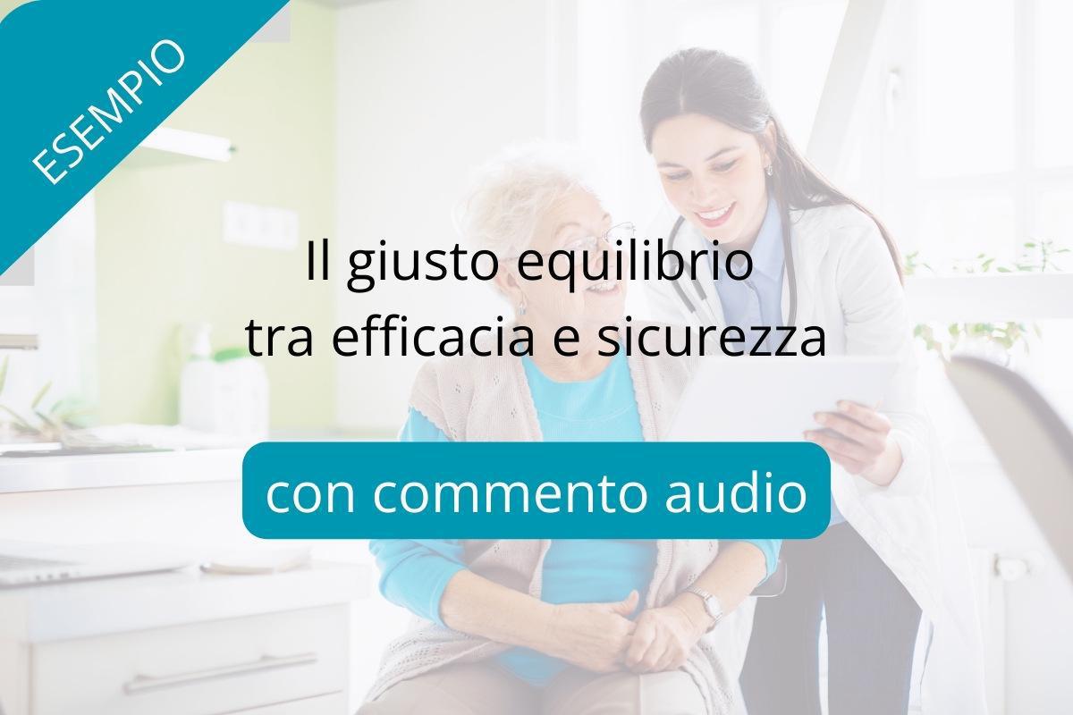 ESEMPIO | Il giusto equilibrio tra efficacia e sicurezza (CON AUDIO) ESEMPIO | Il giusto equilibrio tra efficacia e sicurezza (CON AUDIO)