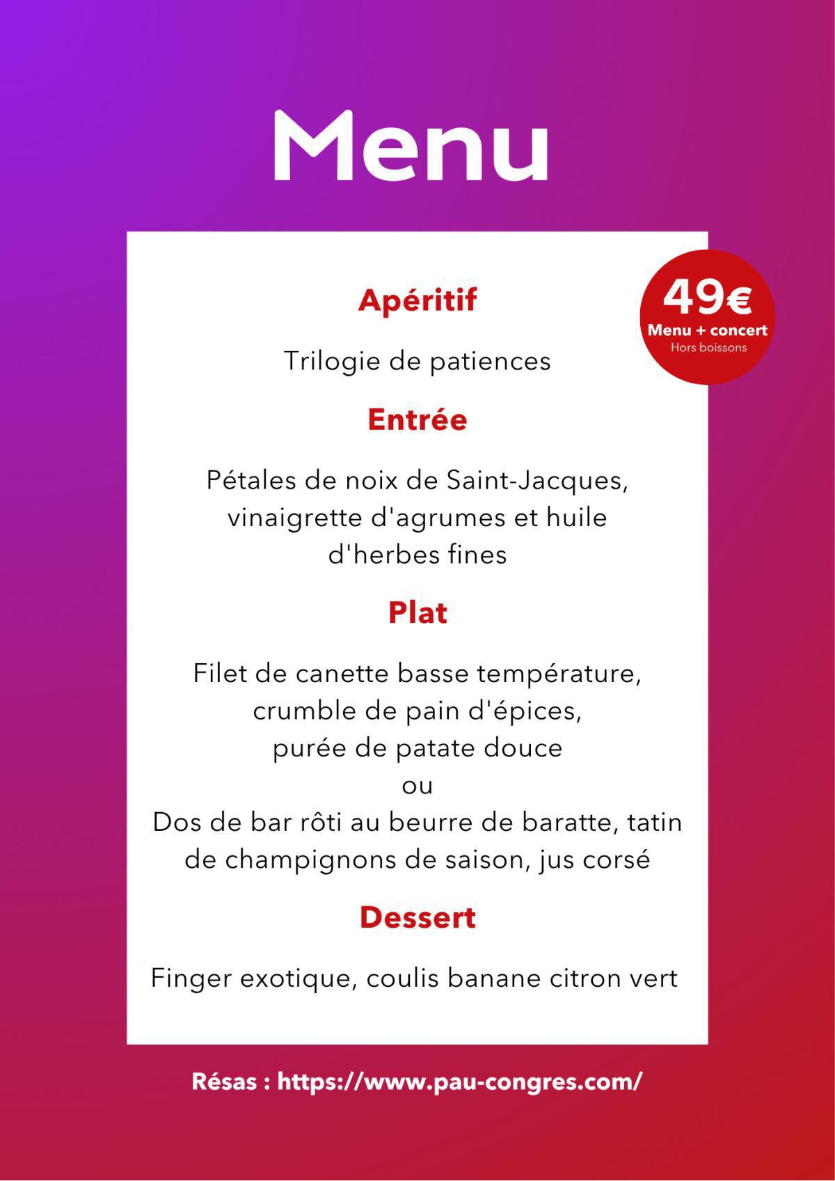 Dîner-Concert Jazz - BIG BAND CÔTE SUD - Palais Beaumont Dîner-Concert Jazz - BIG BAND CÔTE SUD - Palais Beaumont