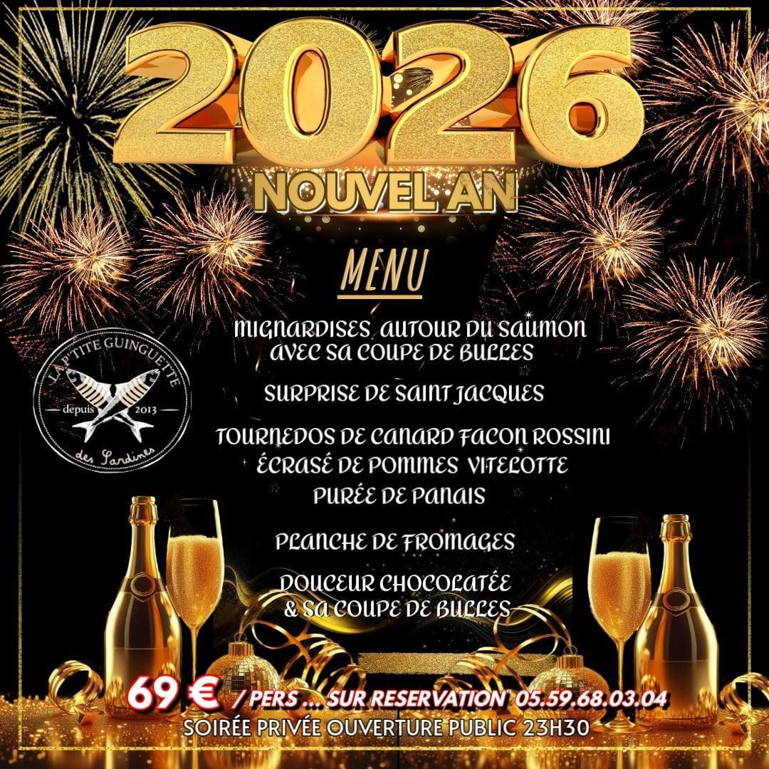  PREMIER DE L'AN à "La P'tite Guinguette des Sardines"