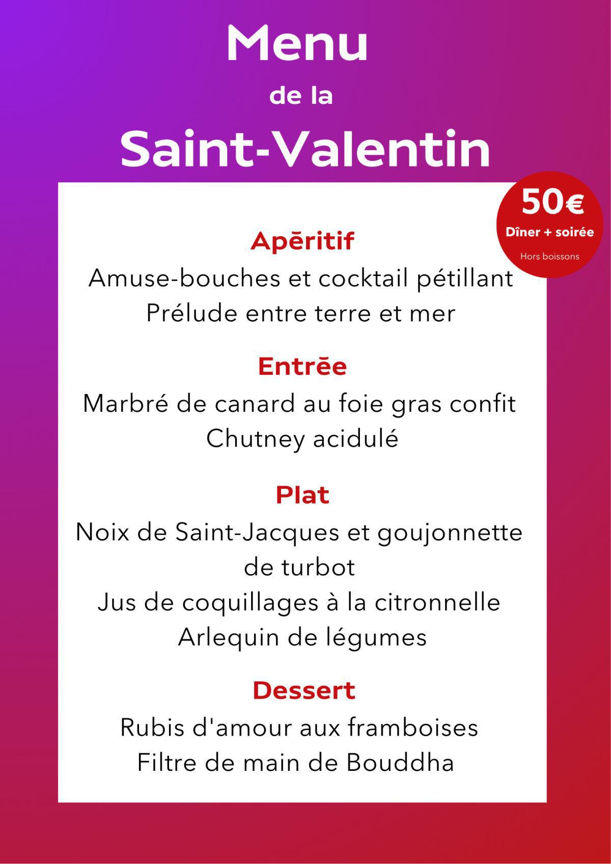 Dîner concert de la Saint-Valentin au Palais Beaumont Dîner concert de la Saint-Valentin au Palais Beaumont