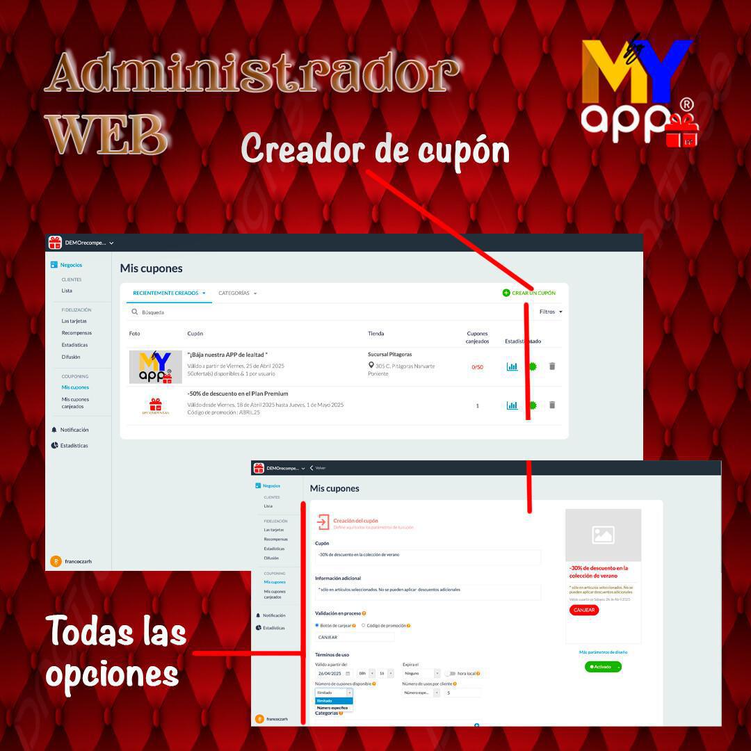 Función App "Recompensas" Función App "Recompensas"