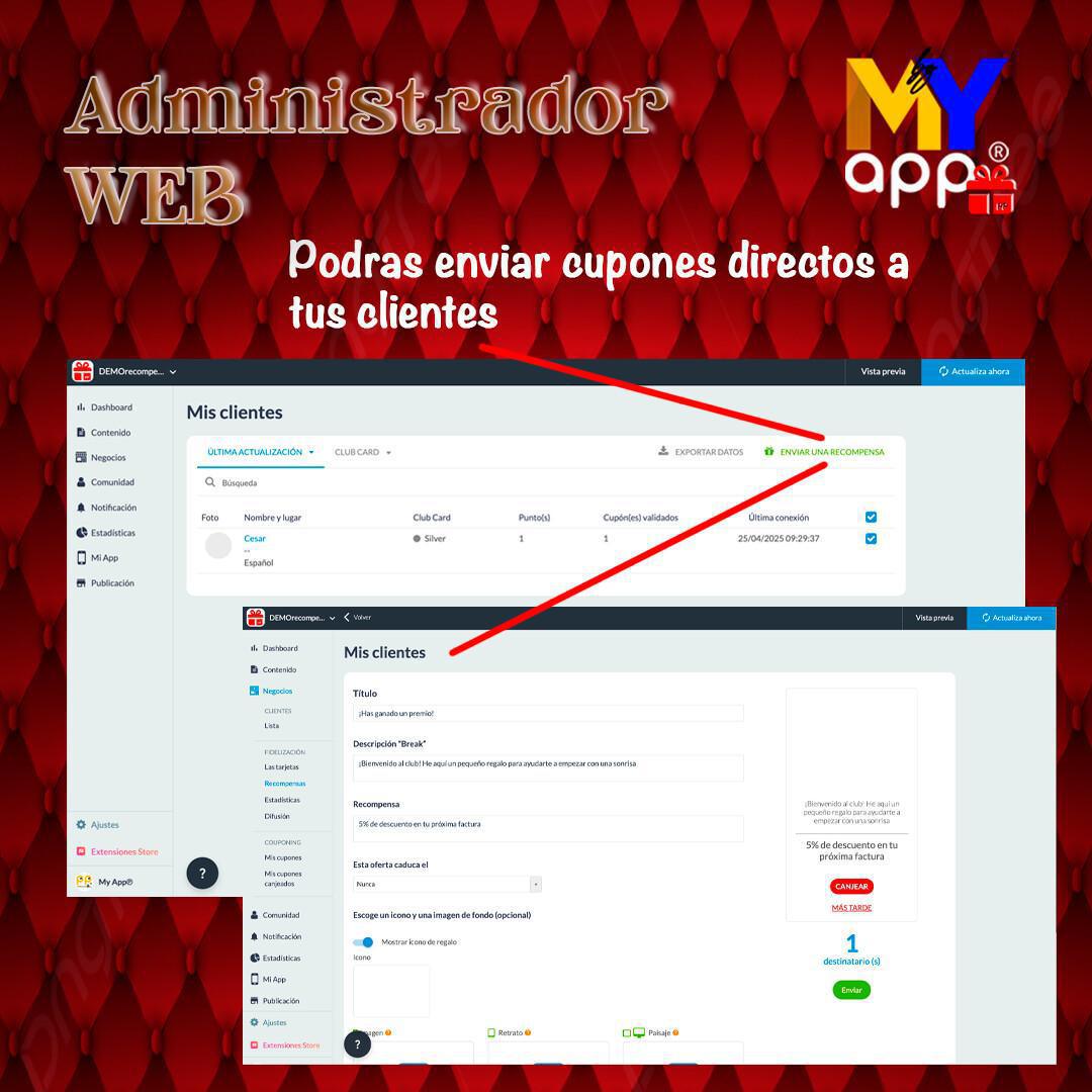 Función App "Recompensas"
