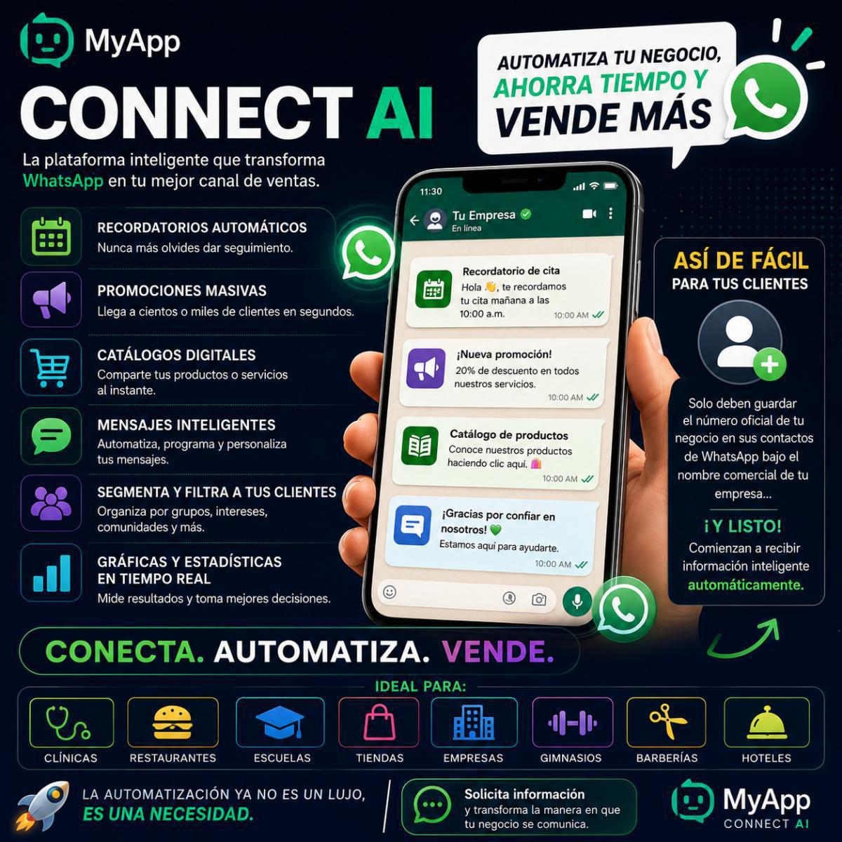 MyApp Connect AI transforma WhatsApp