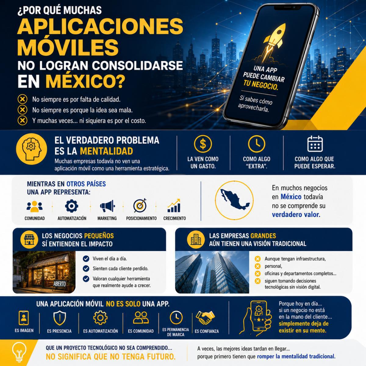 📱 Muchas empresas creen que una app móvil es un gasto… cuando realmente es una herramienta de crecimiento. 🚀