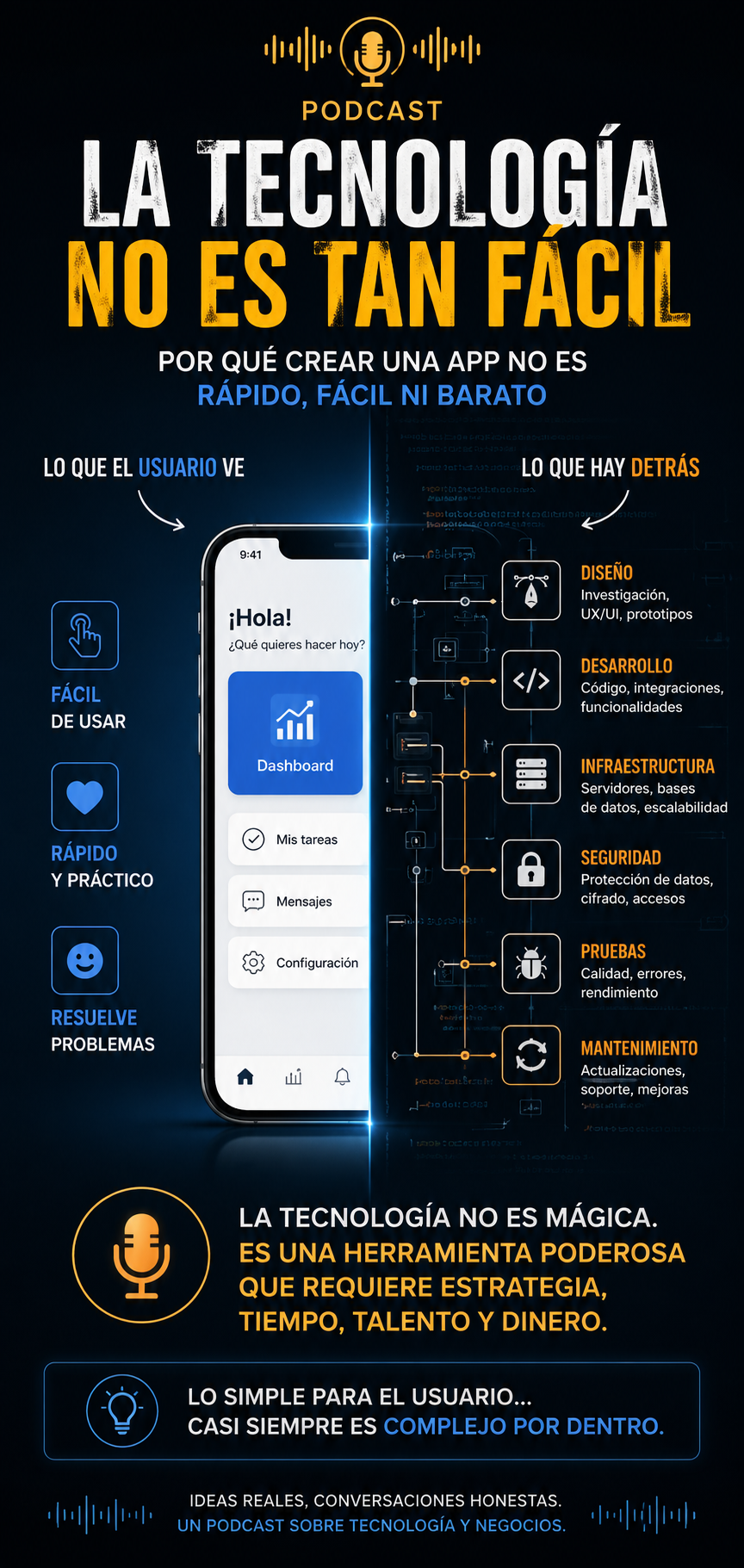 La tecnologia no es tan facil