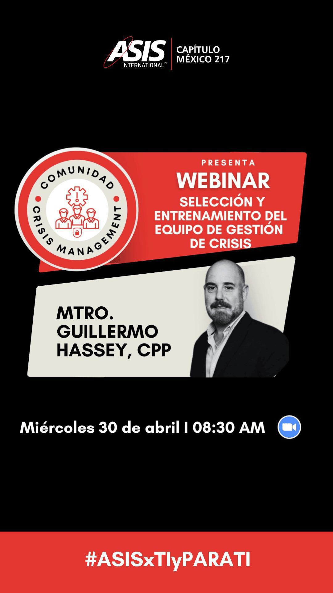 SELECCIÓN Y ENTRENAMIENTO DEL EQUIPO DE GESTION DE CRISIS SELECCIÓN Y ENTRENAMIENTO DEL EQUIPO DE GESTION DE CRISIS