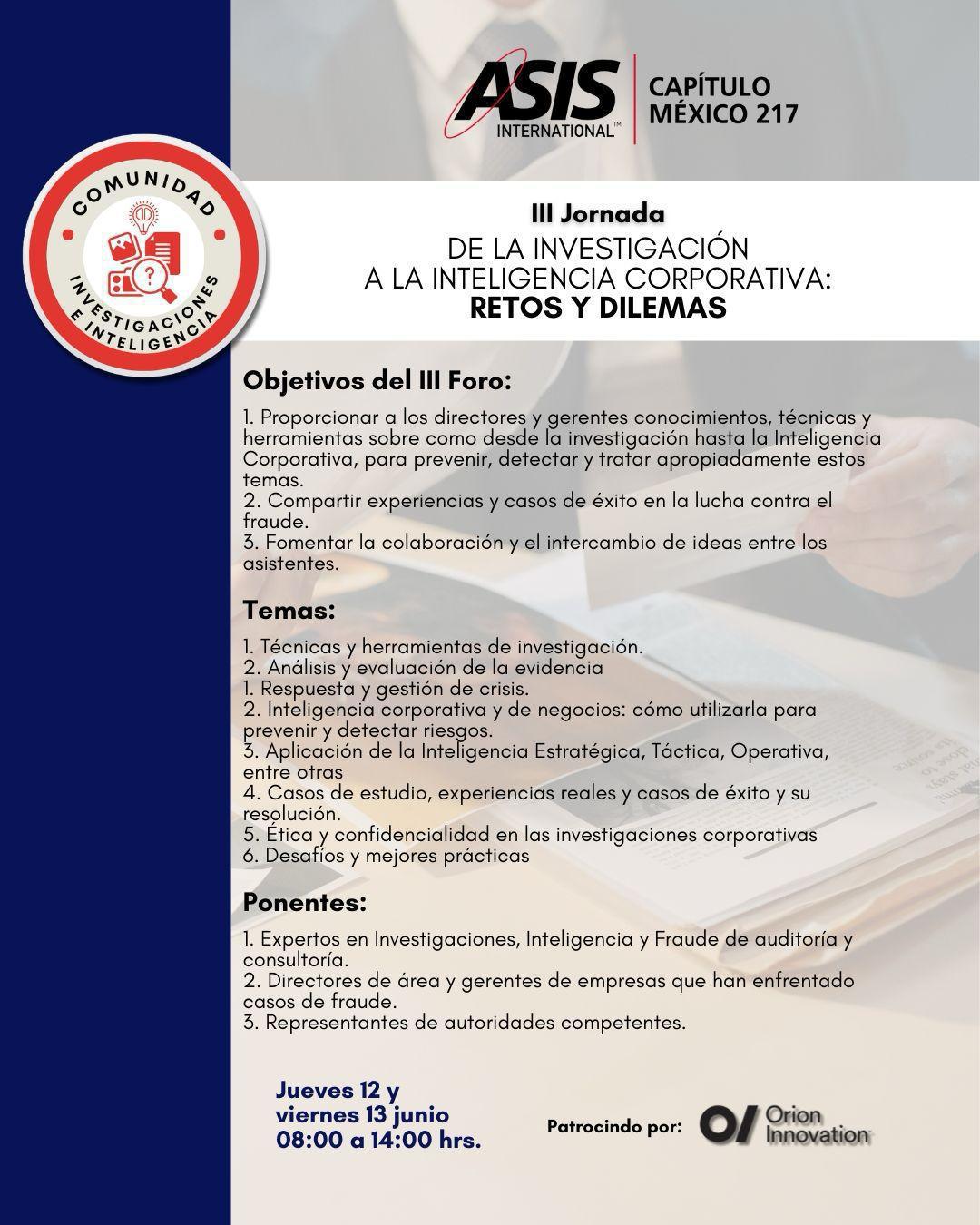 III JORNADA DE LA INVESTIGACIÓN A LA INTELIGENCIA CORPORATIVA: RETOS Y DILEMAS