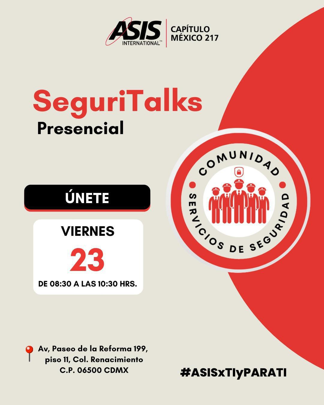 SeguriTalks de la Comunidad Servicios de Seguridad SeguriTalks de la Comunidad Servicios de Seguridad