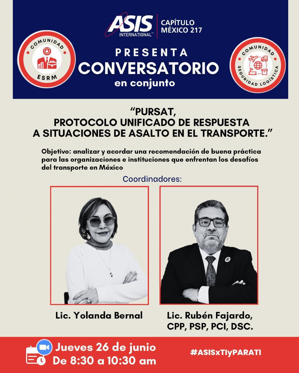 PURSAT, PROTOCOLO UNIFICADO DE RESPUESTA A SITUACIONES DE ASALTO EN EL TRANSPORTE.