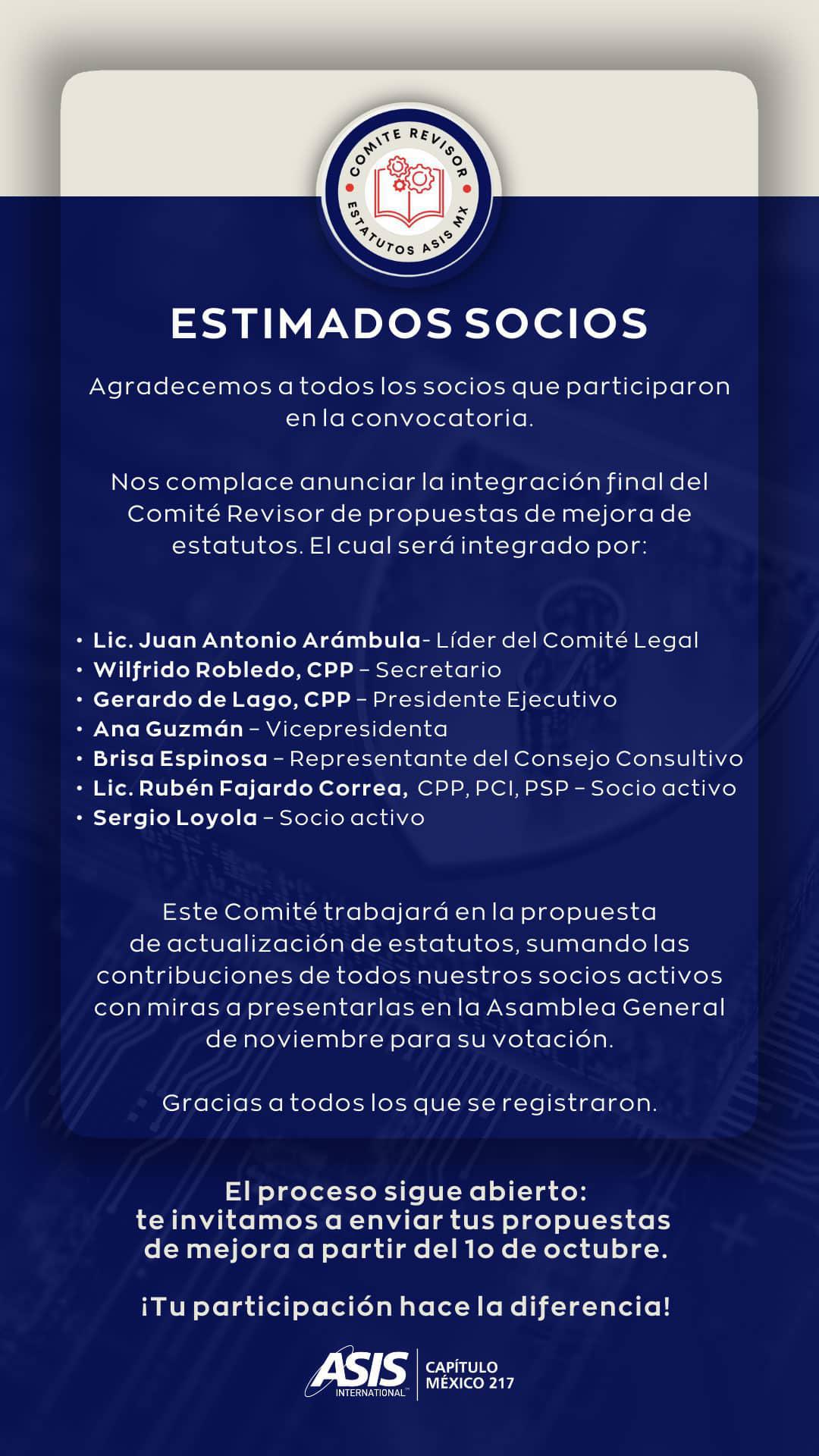 Proyecto Actualización de Estatutos 2025