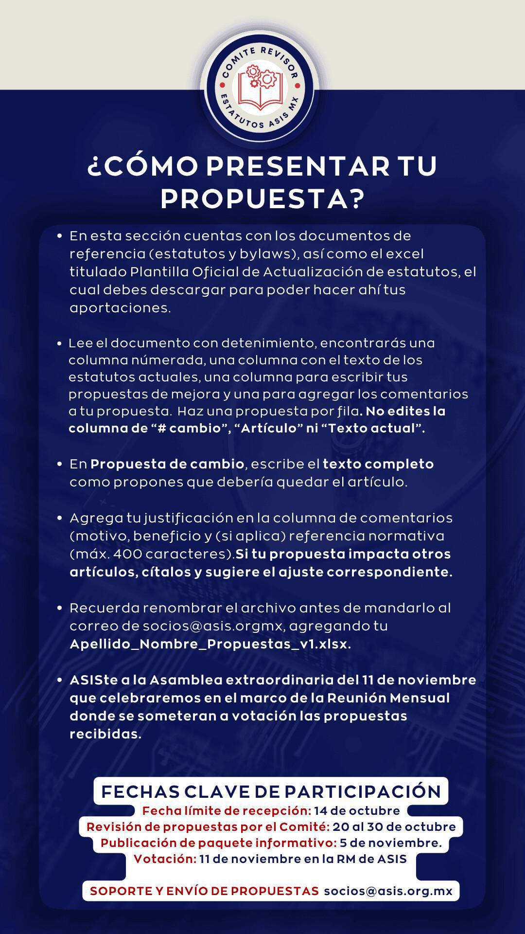 Proyecto Actualización de Estatutos 2025