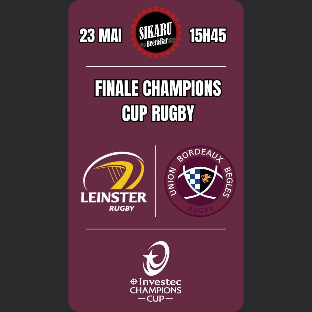 LE SIKARU - finale champions cup rugby LE SIKARU - finale champions cup rugby