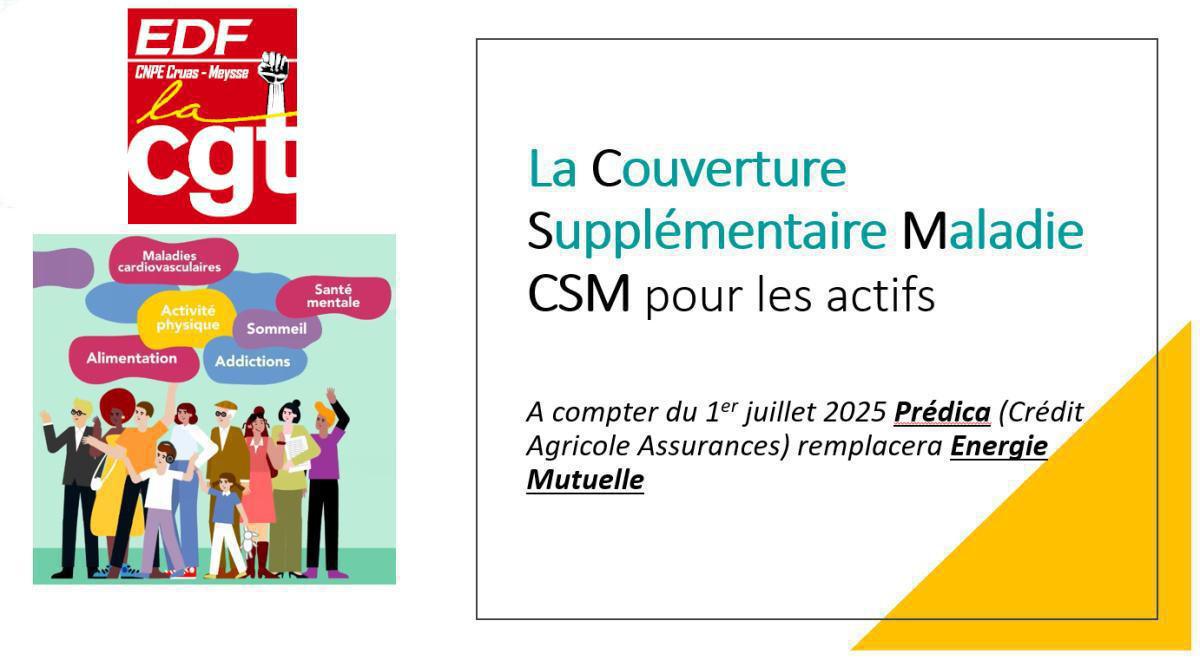 La Couverture Supplémentaire Maladie CSM pour les actifs La Couverture Supplémentaire Maladie CSM pour les actifs