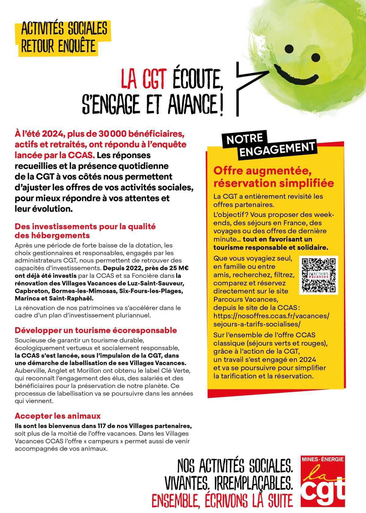 Retour enquête CCAS CGT