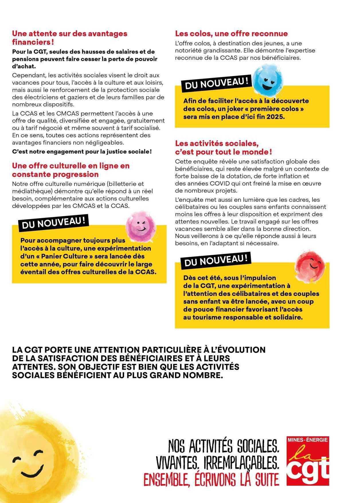 Retour enquête CCAS CGT