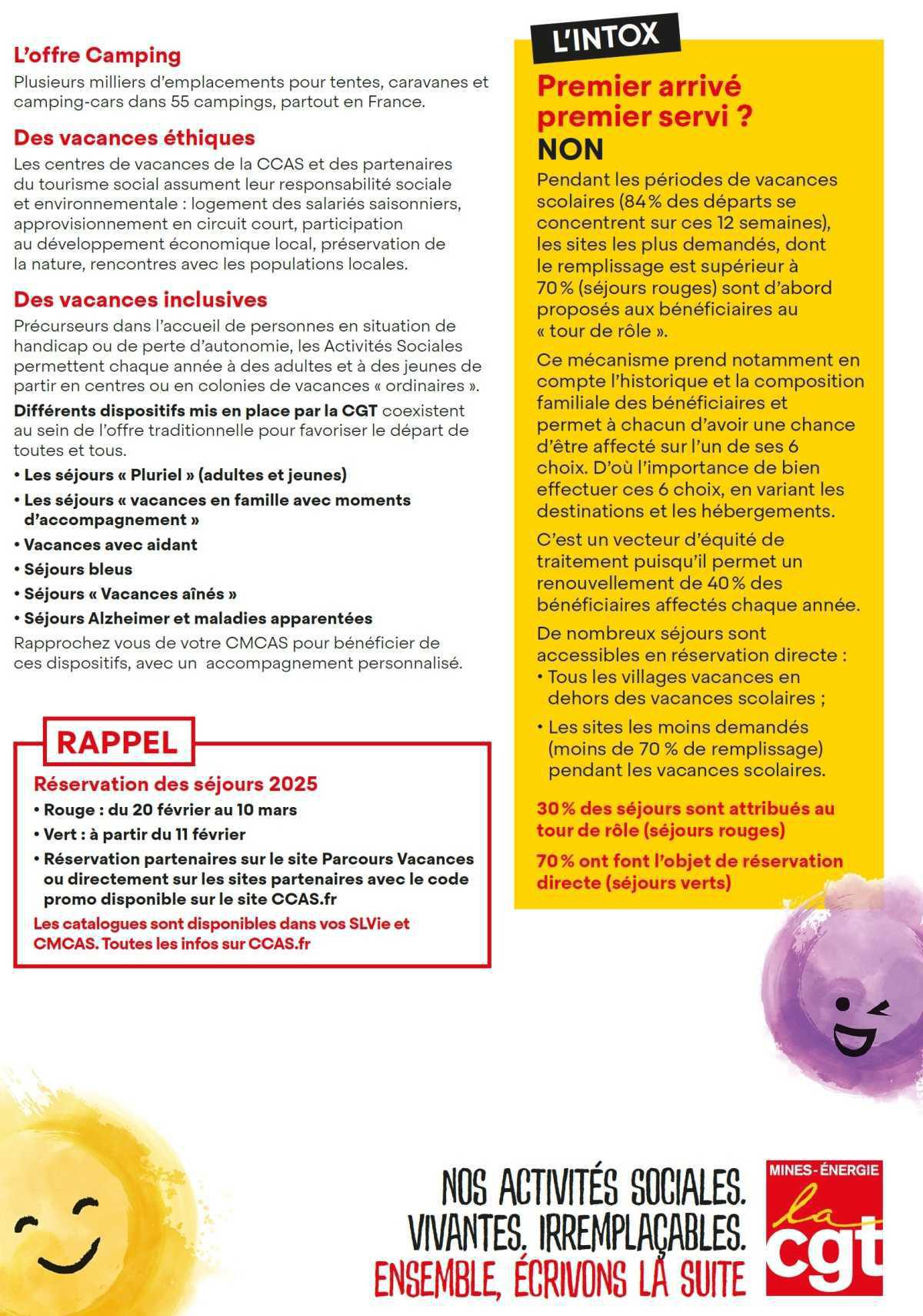 ENQUÊTE UNE FORTE ATTENTE SUR LES VACANCES !!!
