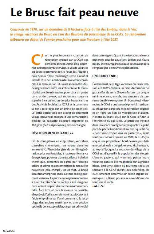 LE PATRIMOINE DE LA CCAS PAR ET POUR LES AGENTS VIA LA CGT