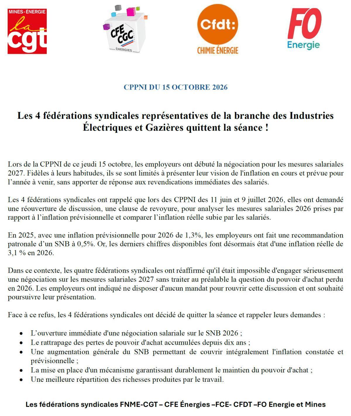 🔻Négo SNB en CPPNI : on se lève, et on se casse !😤
