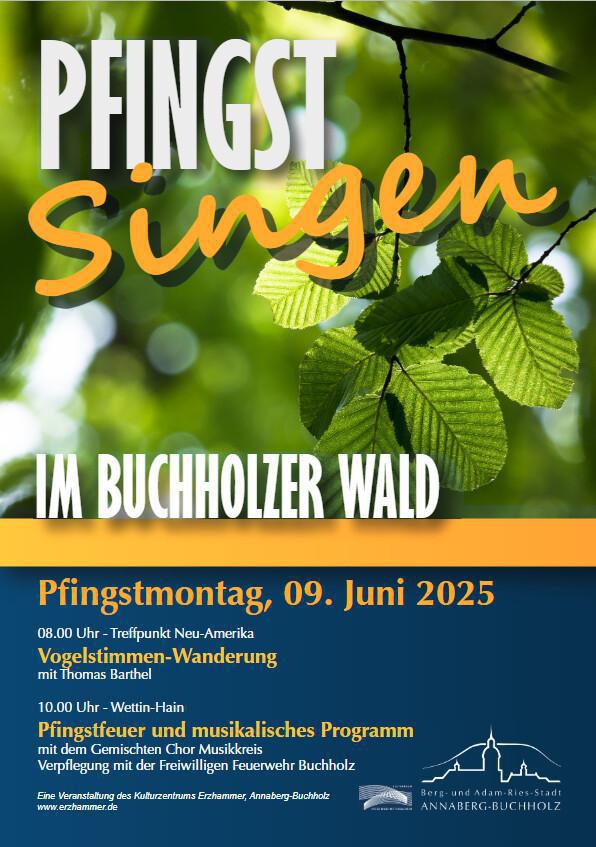 Pfingstsingen und Vogelstimmenwanderung am 9. Juni in Buchholz 