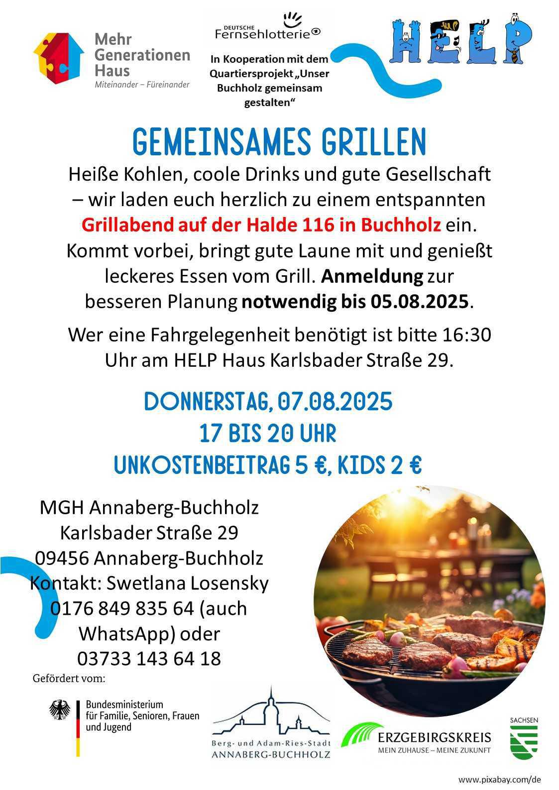 Gemeinsames Grillen auf der Halde 116