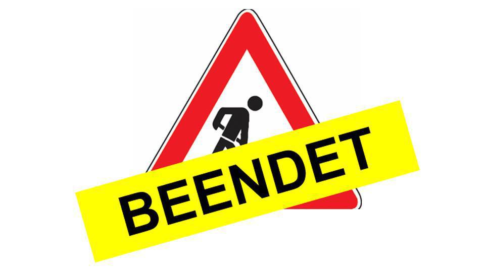 Aufhebung der Sperrung der Buchenstraße in Annaberg-Buchholz 
