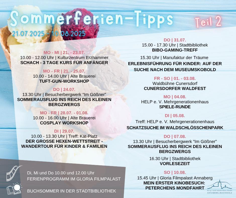 Sommerferientipps Teil 2