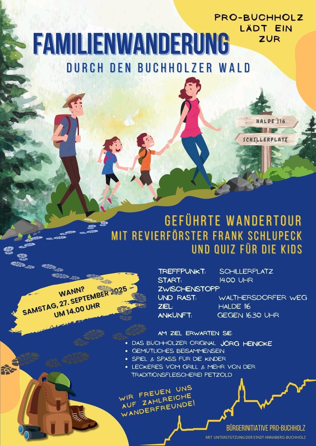 Familienwanderung durch den Buchholzer Wald