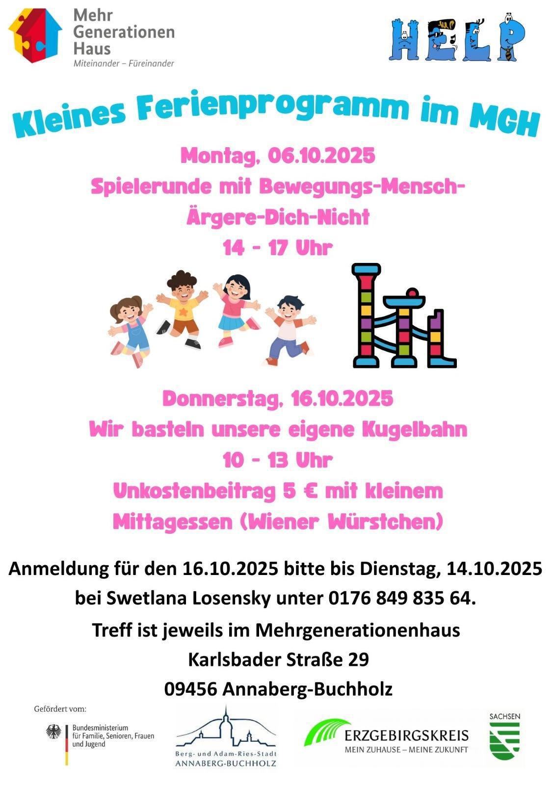 Kleines Ferienprogramm bei HELP
