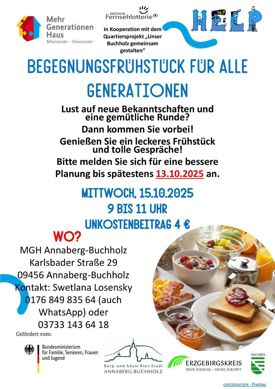 Begegnungsfrühstück bei Help
