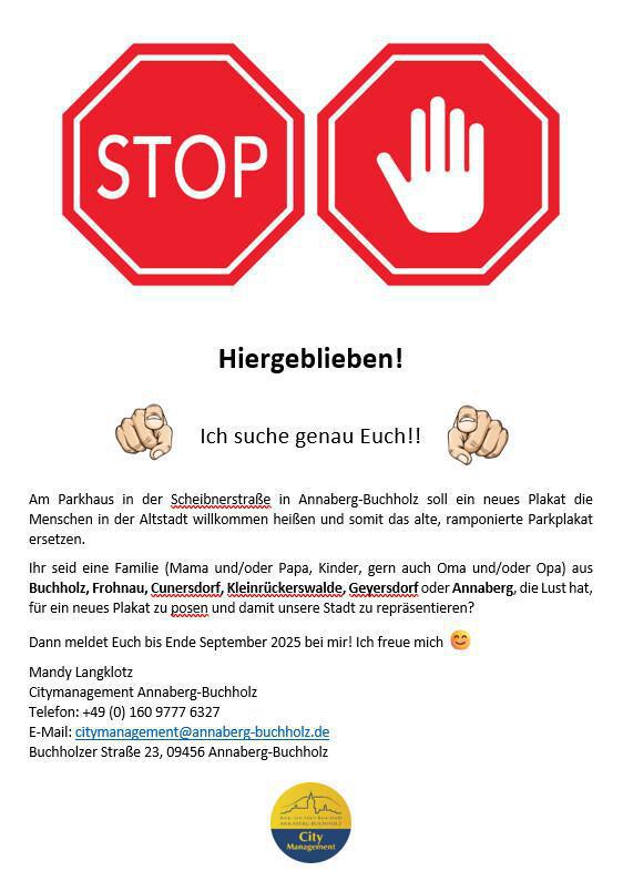 Wir suchen euch ...