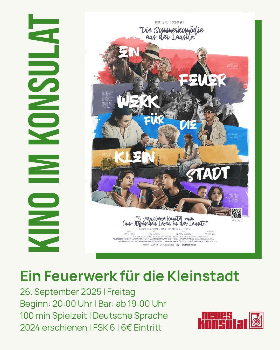*Ein Feuerwerk für die Kleinstadt - Kino* *Ein Feuerwerk für die Kleinstadt - Kino*
