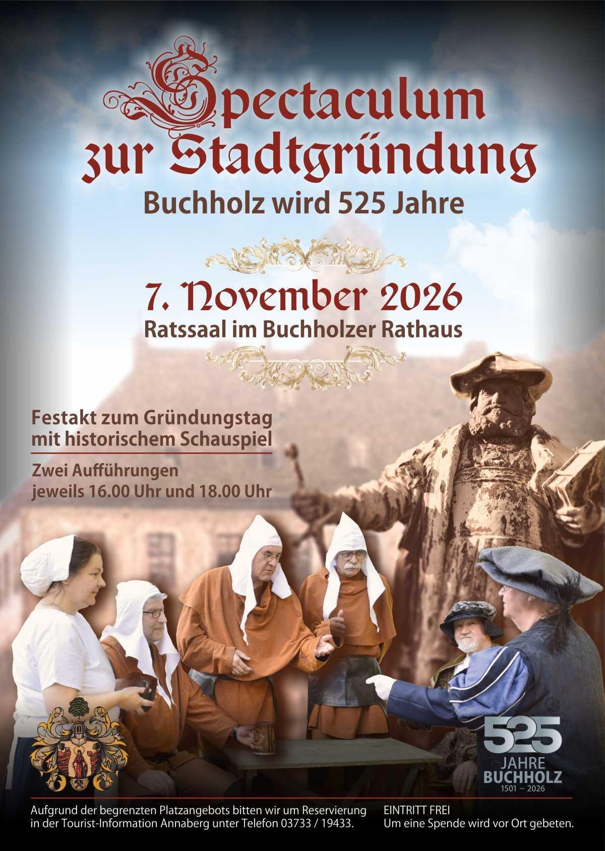 Schauspiel zum Jubiläum - Stadtgründung Buchholz
