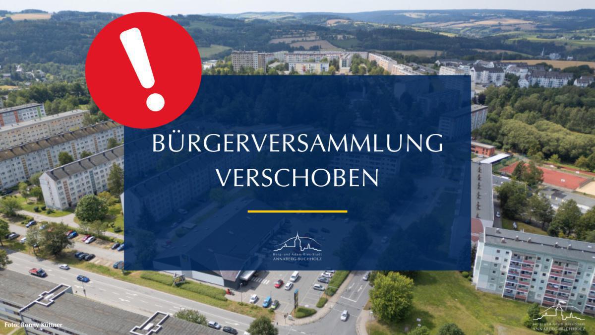 Bürgerversammlung verschoben