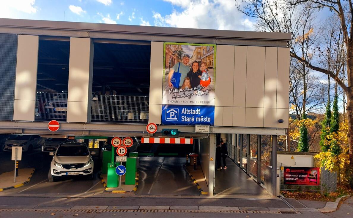 Modernisierung am Parkhaus Altstadt 2 an der Scheibnerstraße