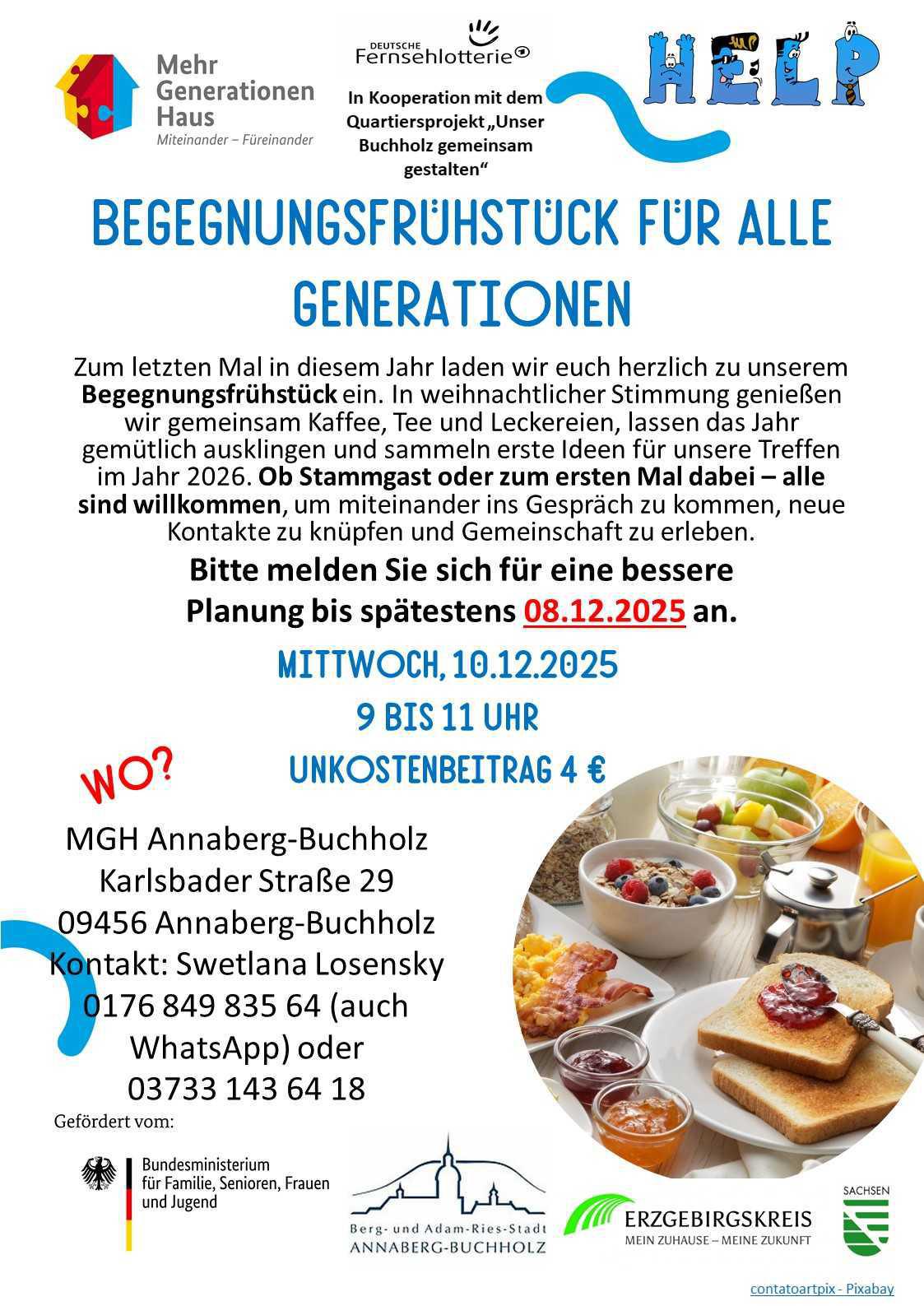 Begegnungsfrühstück bei HELP