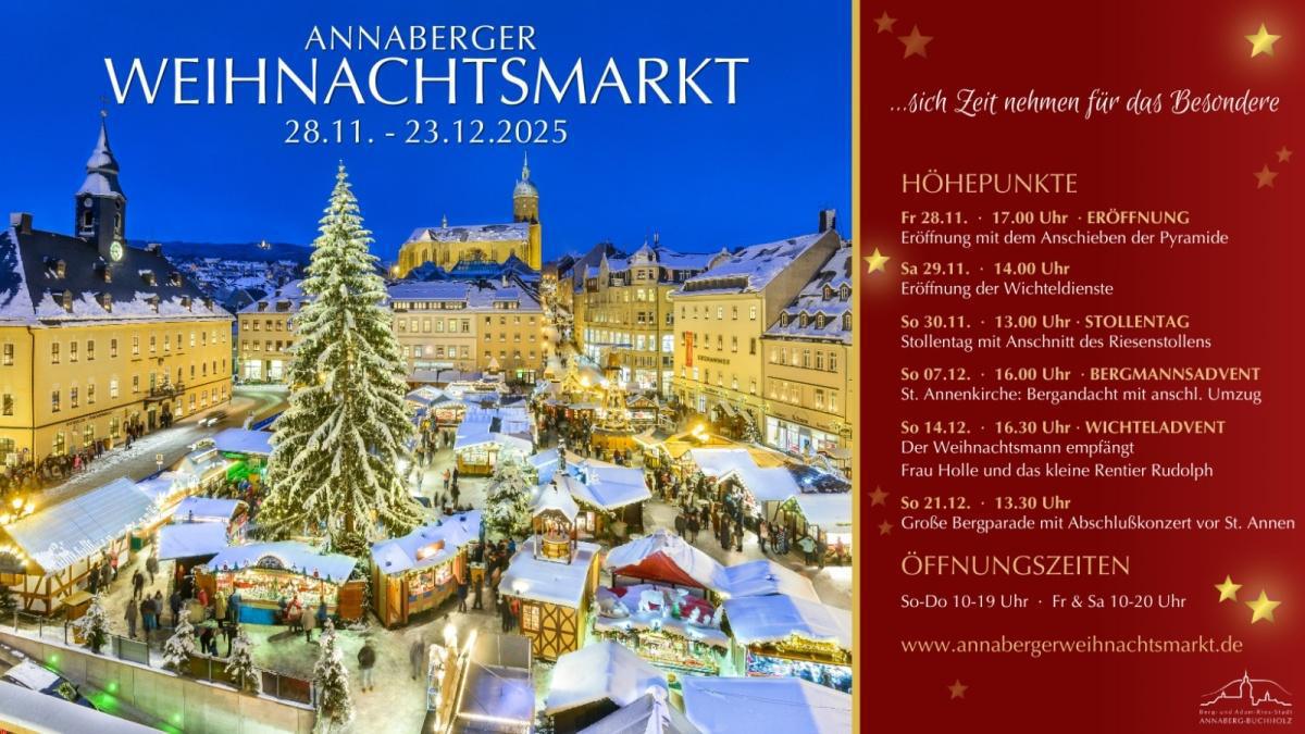 Annaberger Weihnachtsmarkt Freut euch auf viele Neuheiten in diesem Jahr: 