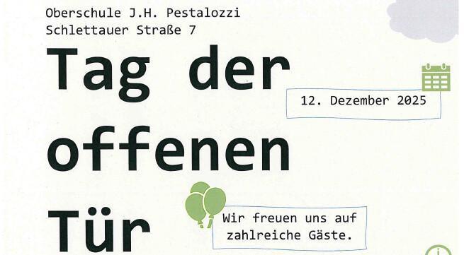 Tag der offenen Tür an der Oberschule Pestalozzi am 12. Dezember nicht verpassen