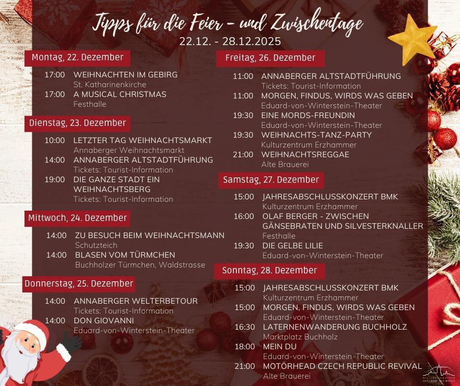 Tipps rund um die Festtage Tipps rund um die Festtage