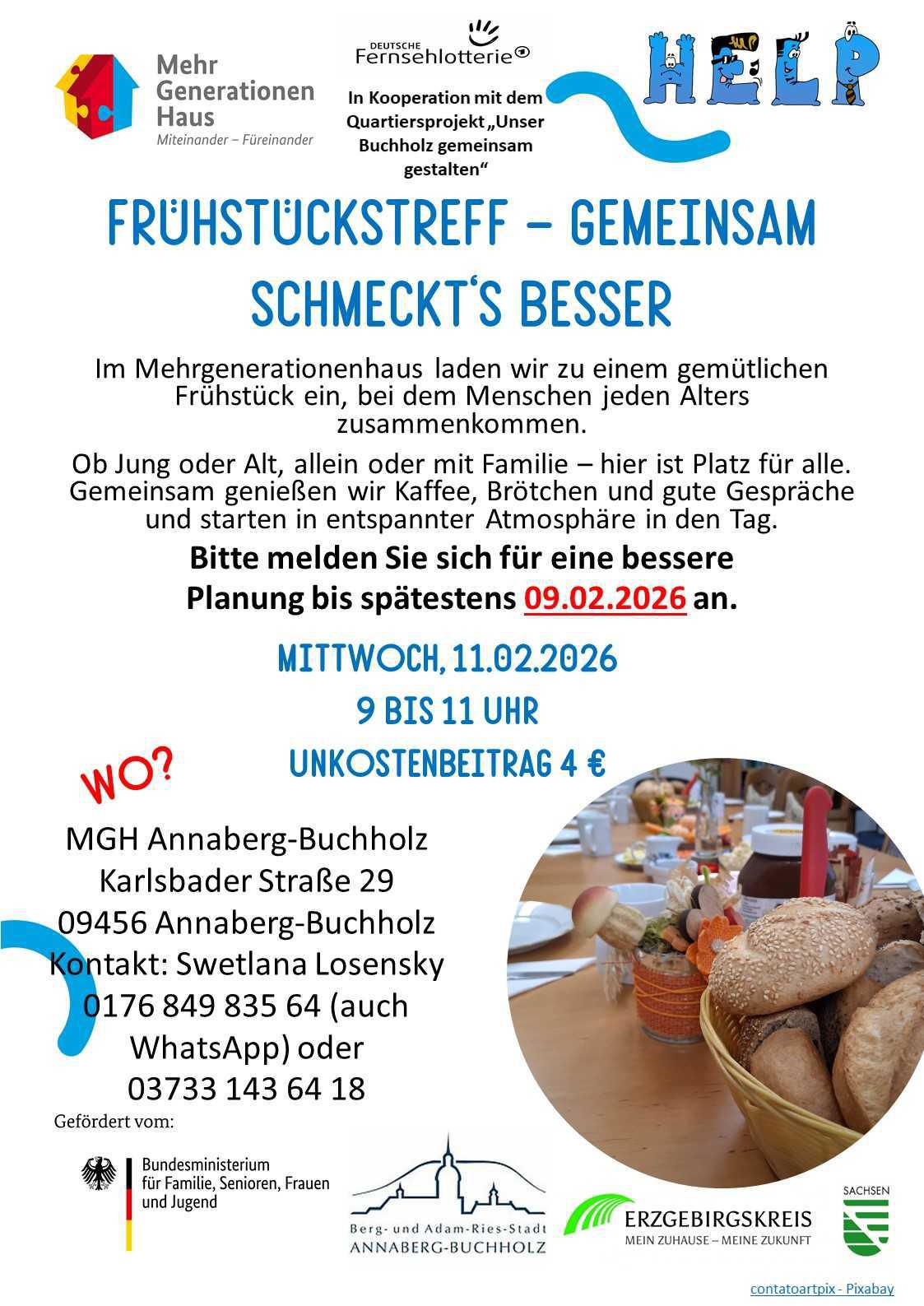 Frühstückstreff bei HELP e. V. 