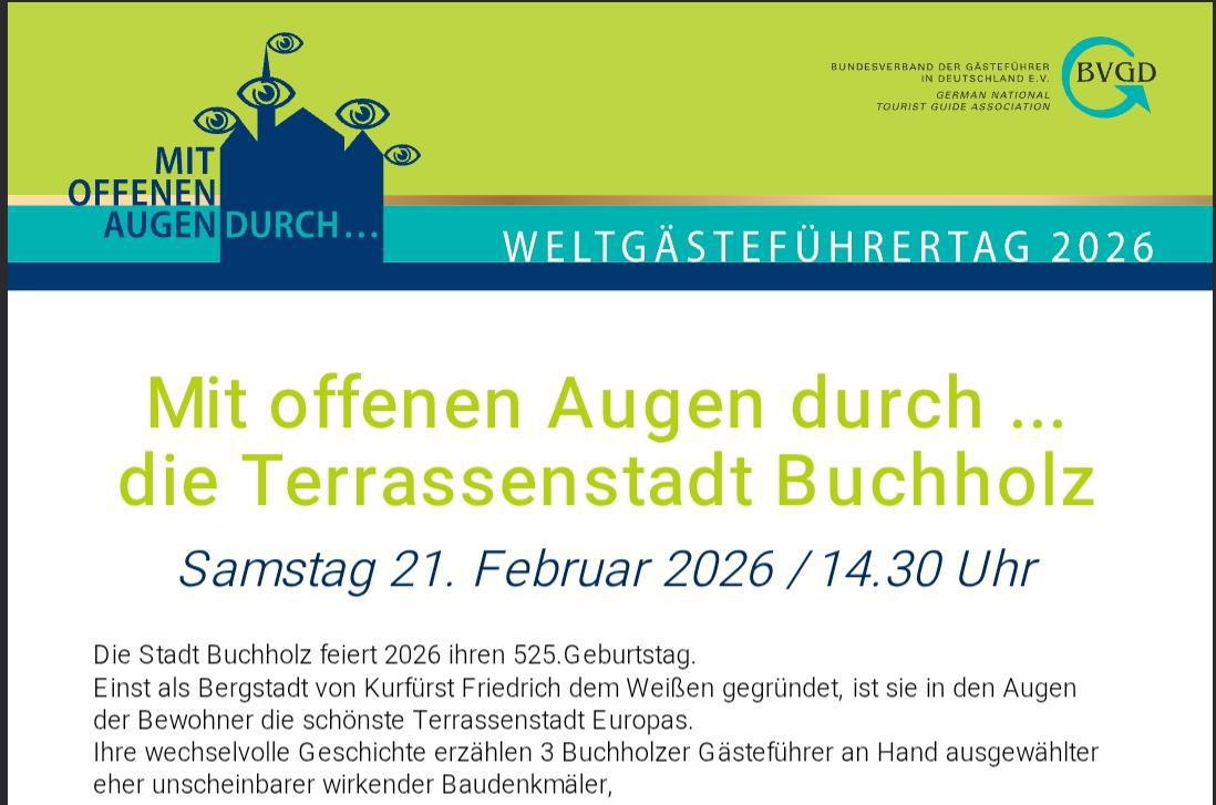 Sonderführung zum Weltgästeführertag Sonderführung zum Weltgästeführertag