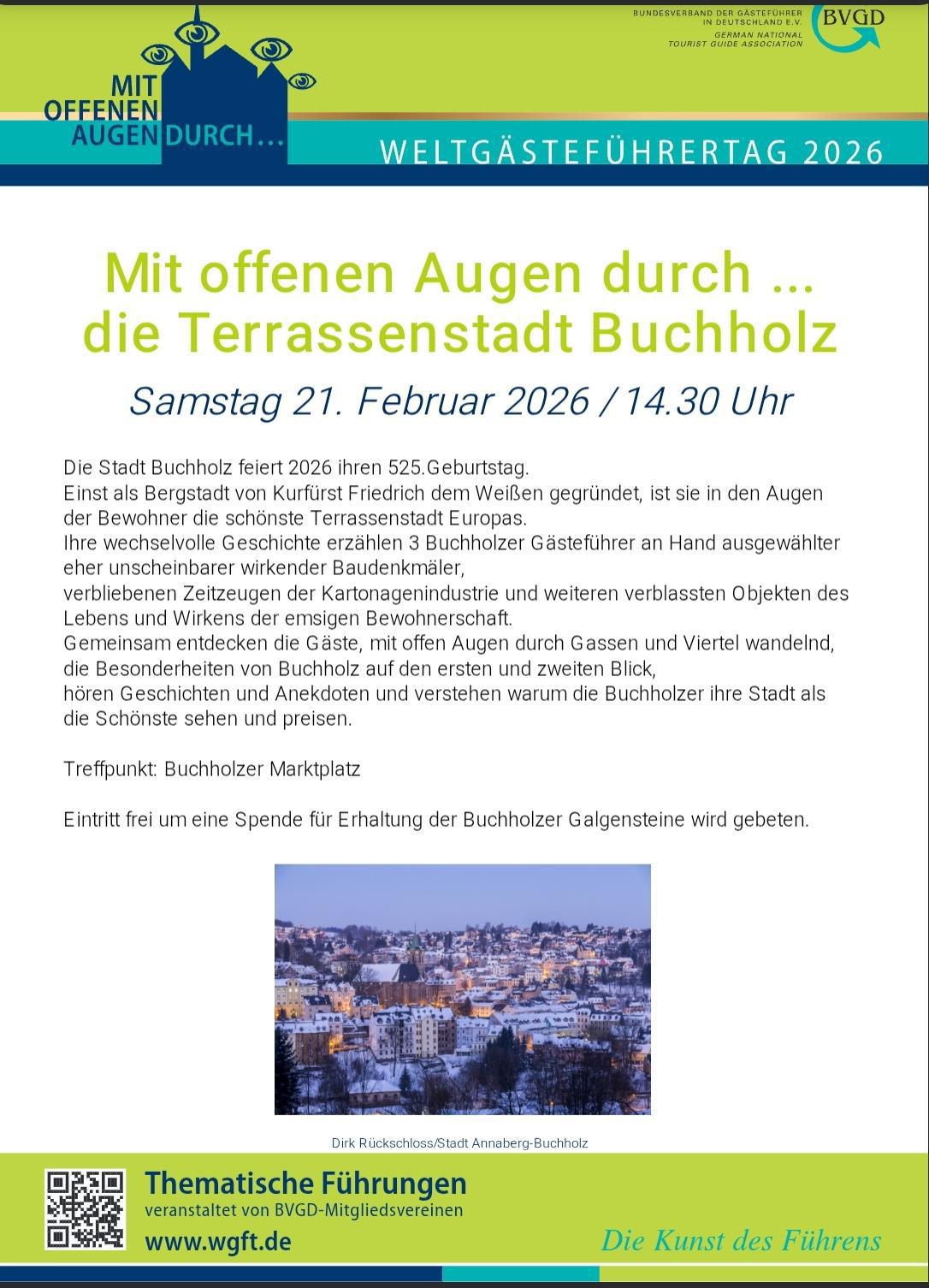 Sonderführung zum Weltgästeführertag Sonderführung zum Weltgästeführertag