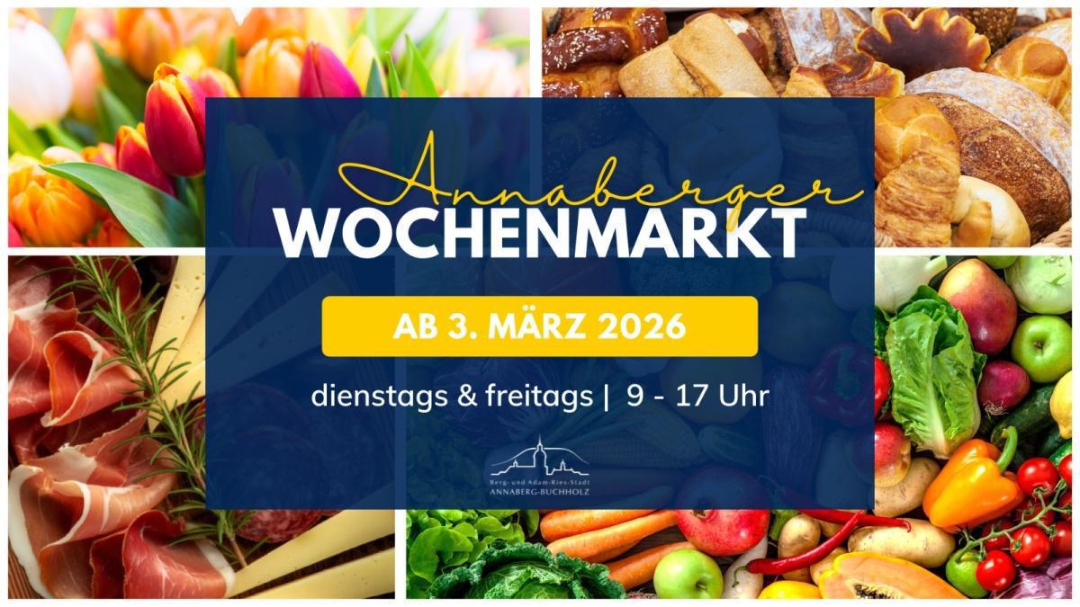 Großer Annaberger Wochenmarkt und Trödelmärkte starten ab März in die neue Saison