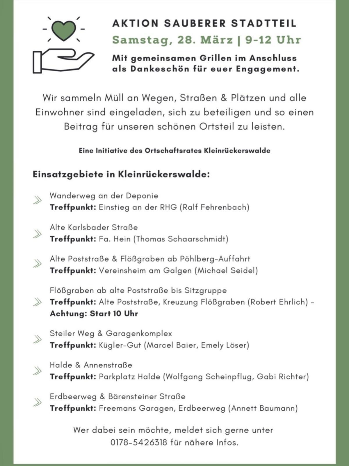 Aktion sauberer Stadtteil