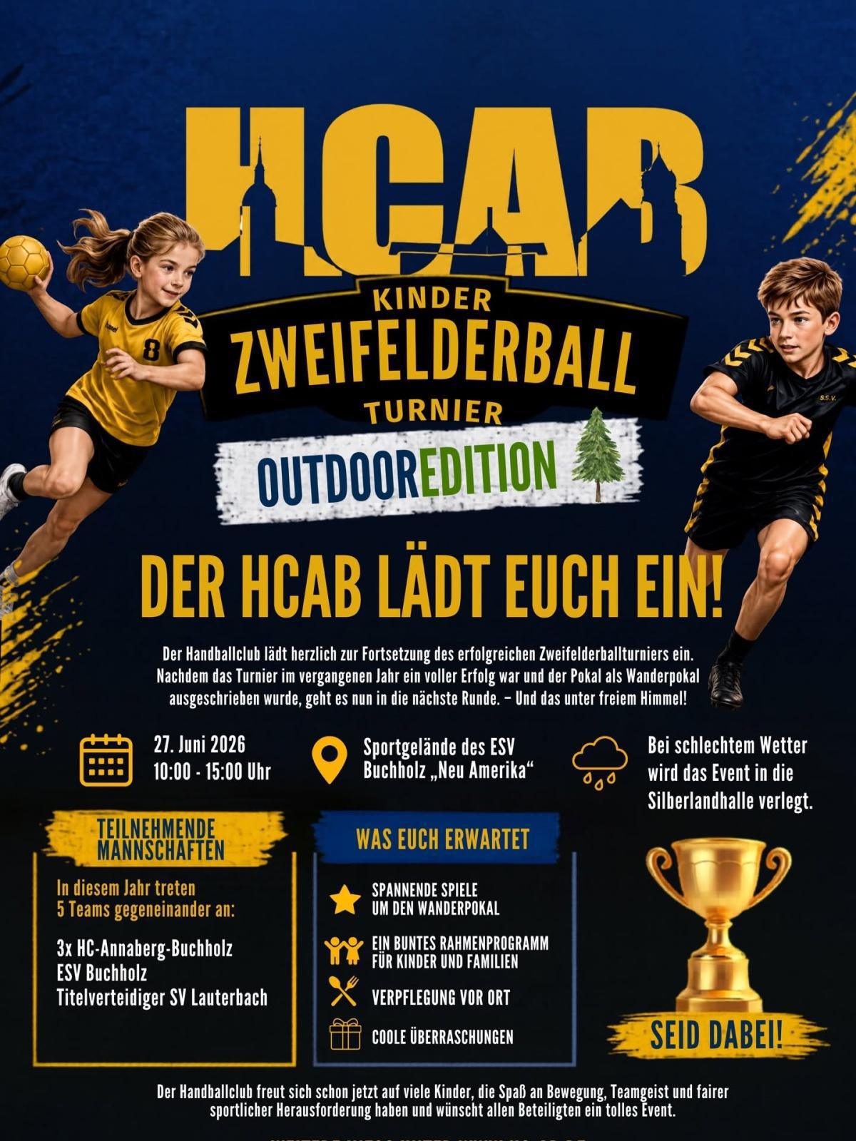 Zweifelderballturnier für Kinder beim HCAB Zweifelderballturnier für Kinder beim HCAB