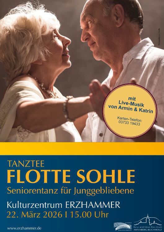 Beschwingter Seniorentanz für Junggebliebene am 22. März 2026 im Kulturzentrum Erzhammer