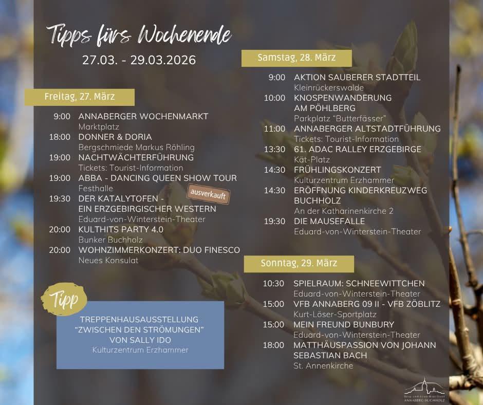 Veranstaltungstipps Veranstaltungstipps