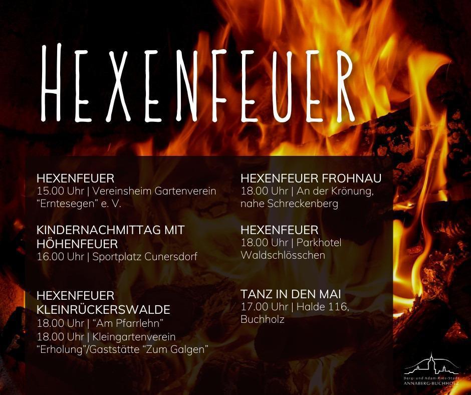 Hexenfeuer in unserer Stadt