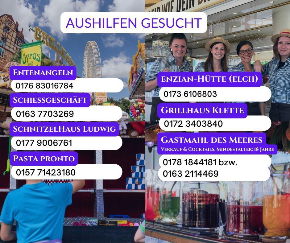 Aushilfen gesucht zur Annaberger Kät! 