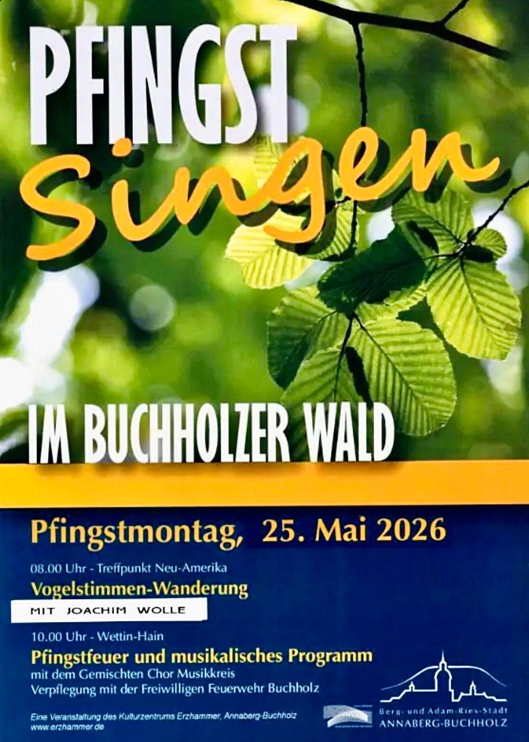 Pfingstsingen und Vogelstimmenwanderung 