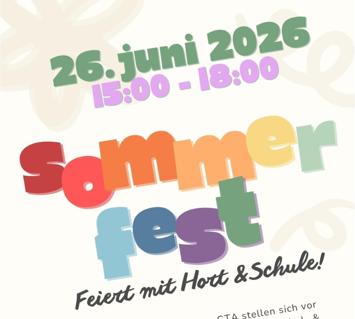 Grundschule und Hort Kleinrückerswalde feiern Sommerfest am 26. Juni